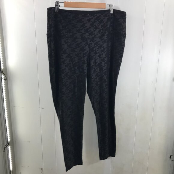 Chico's black printed high waist leggings size XL - Picture 1 of 4